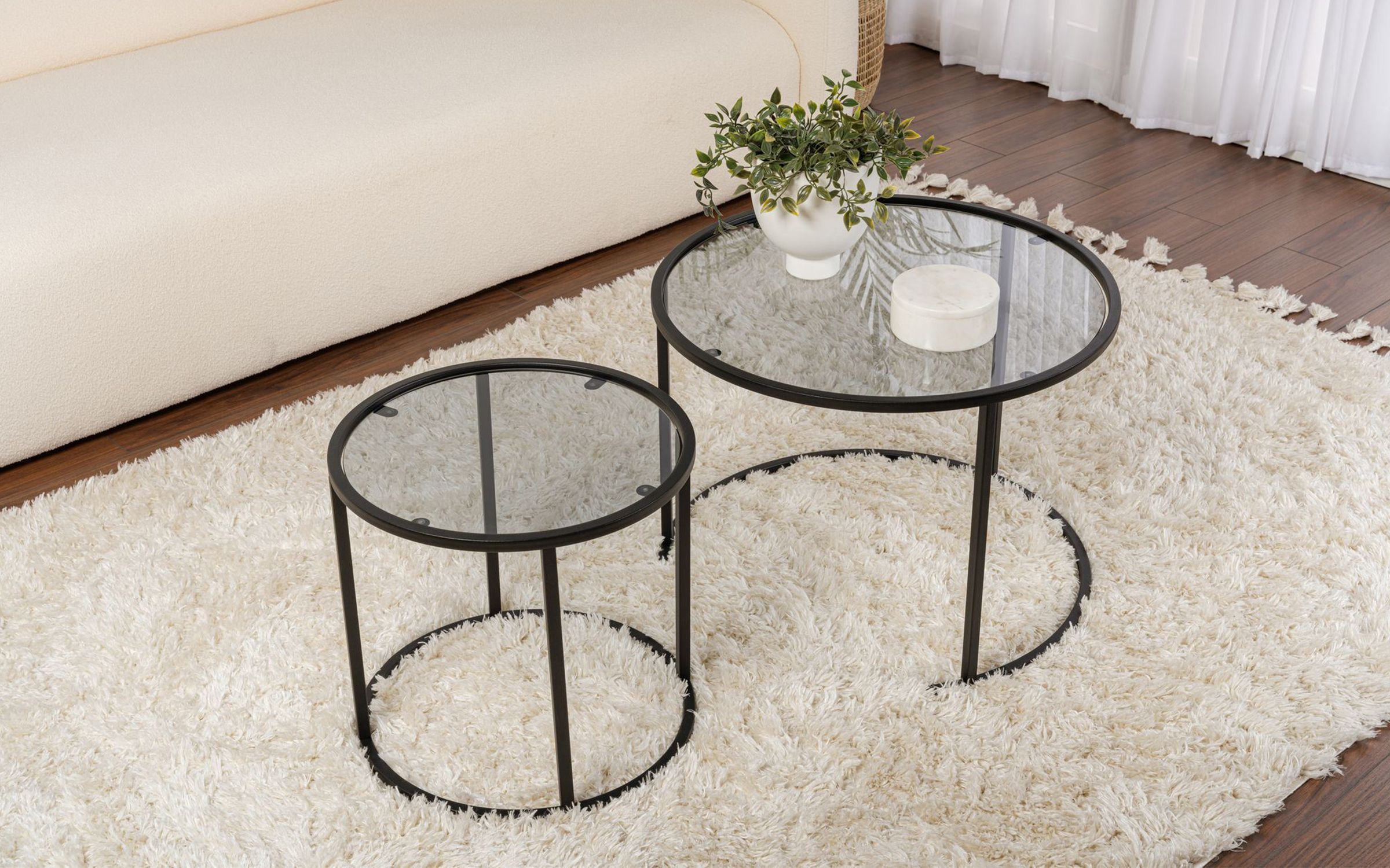 Set masute de cafea Anira, negru  3